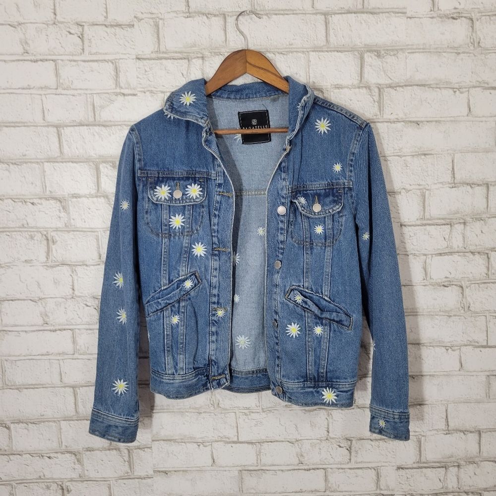 Bagatelle Collection floral jean jacket